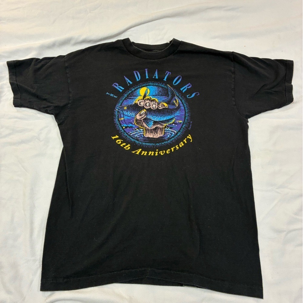 Vintage 1994 The Radiators 16th Anniversary T-Shirt XL Adult Black